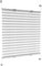 Victoria M. Praktica Plissee ohne Bohren, zum Klemmen Sichtschutz Fenster, Sonnenschutz, Vliesstoff, 90 x 120 cm, Weiß