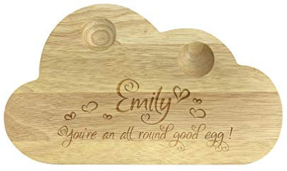 You're An All Round Good Egg Cloud Shaped Eggy Soldiers Board Personalised Gift