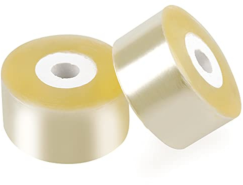 KINGLAKE Veredelungsband 2 Rolle 100 m x 3 cm, Pfropfband Dehnbare Band Floristik Selbstklebendes, Feuchtigkeit Barriere Pflanze Reparatur Transparent Band für Obstbaum