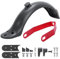 Natcoo E Scooter Schutzblech Hinten, Metallhalterung, Integriertes Nummernschild Rahmen, Hintere Kotflügel für Xiaomi Pro 2/M365/Pro/1S/Essential, Stabil und Langlebig