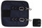 netproshop Deckenerweiterung Brusterweiterung für Pferdedecken mit Karabiner Schwarz u Blau, Farbe:Schwarz
