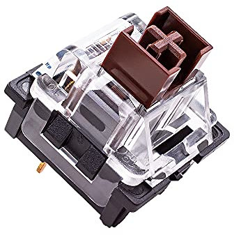 Granvela Outemu Brown Switches,3 Pin Tactile Cherry MX and Gateron Equivalent DIY-Replacing Switches for Mechanical Gaming Keyboard- Pack 32