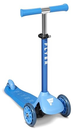 Flyer Glider Jr., Radio Flyer Lean to Steer Toddler Scooter, Blue, for Kids Ages 2-5 Years
