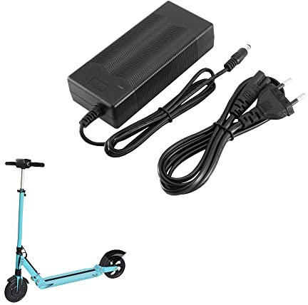 Fututech 42 V 2 A Ladegerät für Kugoo S1 S2 S3 Etwow Adapter QC Elektroroller Adapter Ladegerät für Tretroller Schnellladung Selbststopp Schutzfunktion Zubehör (EU-Stecker)