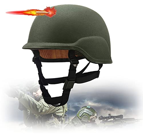 ZRHXG Weicher, kugelsicherer Helm, taktischer Helm, Aramidmaterial, Kopfschutz, Schutzhelm (Level 2, Stufe 3) (Size : Aramid grade 3)