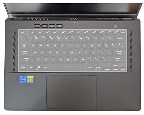 MiNGFi TPU Tastatur Schutz Abdeckung für ASUS ROG Flow X13 GV301RE GV301QH Zephyrus M16 GU603ZM GU603HE G15 GA503RS GA503QS GA402RJ TUF Dash F15 FX516 - Transparent