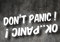 myrockshirt Don't Panic ok Panic lustige Aufkleber Aufkleber Sticker FREIE Farbwahl Autoaufkleber