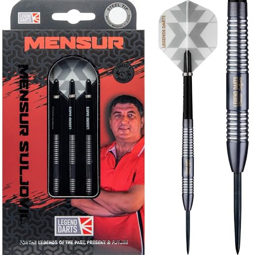 Legend Darts Mensur Suljovic 90% Black - Steeldarts 23 Gramm