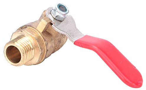 G1/4 Kugelhahn, 5 Stück Messing Kugelhahn 1/4 Stecker Bis 1/4 Stecker für Luftkompressorrohrverschraubung