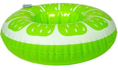 Getränkebehäter zum aufblasen Tukan Melone Ente Donut Palme Pool Strand Party Getränkekühler Sommer (Limette)