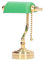 Fockety 1:12 Dollhouse Miniature Table Lamp, LED Vintage Green Mini Light for Dolls House Decor, Battery Operated Furniture Accessory with Exquisite Workmanship, Ideal for 1/12 Dollhouse