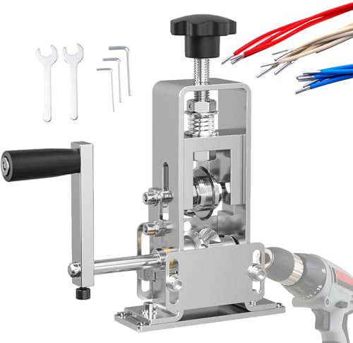Lambo Copper Wire Stripper Machine, Portable Wire Stripping Machine, Manual Cable Stripper for Scrap Copper Recycling, Hand Stripper & Drill-Powered for Scrap Copper Stripping