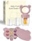 Zufio Grignoteuse bébé - sans BPA Tetine grignoteuse bébé 4M+ moule à glace au lait maternel conservation lait maternel - alimentateur de fruits en silicone (Purple)