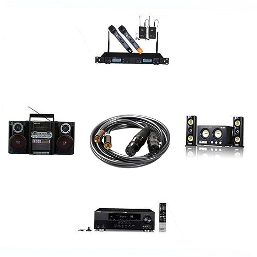 Homoyoyo Audiokabel mit Zwei Xlr Steckern 1, 5m 366120-15 Schwarz