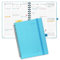 POPRUN Kalender 2025 Wochenplaner Ringbuch mit Softcover, ca. A5 (22 x 16,5 cm), 12-Monate-Terminplaner (Jan.2025-Dez.2025) 1 Woche 2 Seite mit 100 GSM FSC®-Zertifiziertem Papier - Blaugrün