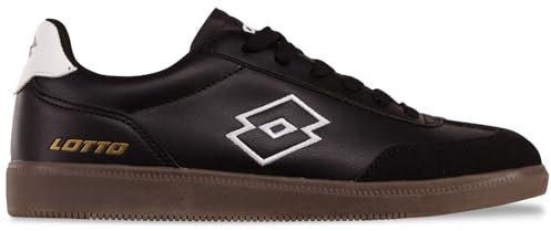 Lotto VINTAL Unisex Sneaker, Black/White, 43 EU