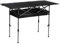 Adjustable Height Camping Table, Heavy-Duty Roll-Top Table for Camping-Folding Portable Outdoor Table with Large Storage Organizer and Carrying Bag, Collapsible Picnic Table 47(L) x22(W) (Schwarz)