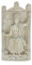 Zeus Jupiter griechischer römischer Gott sitzt auf Thron Relief Steinskulptur Wand groß