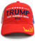 DISHIXIAO Trump 2024 Make America Great Again Hut Take America Back Hat mit USA-Flaggen-Stickerei, verstellbare Netz-Baseballkappe, Echtes Rot, L