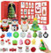Adventskalender 2024, 24 Tage entzückender Squish Toy Weihnachten Countdown -Kalender, Relief Stress Kids Advent Kalender 2024 für Mädchen Jungen Kinder Erwachsene Geschenke Weihnachten Countdown -Ka