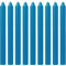 Tezraftaar® 25 x Tapered Dinner Candles 190mm Blue Unscented Paraffin Wax Long Burning Candle for Restaurants Dining Christmas Parties