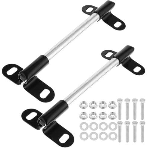 Ensemble de supports d'essieu de brouette robustes de 25 x 1,6 cm et 5,3 x 8,4 cSupports compatibles avec les essieux de brouette de 1,6 cm avec boulons et écrous inclus