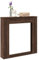 NQJIBUE Home Garden Kaminumrandung Braun Eiche 100x20x100cm Holzwerkstoff