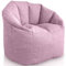 Aiire Luxus Sitzsack Sofa Erwachsene - Relaxo Bean Bag Chair Design mit Füllung für Kuschelecke - Moderner Sitzsäcke Sessel für Mädchen und Kinder aus Baumwolle Rosa