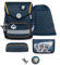 Belmil Compact mit Patches Schulranzen Set 5-teilig mit Brustgurt (405-41/AG/B/S) (Wolves)