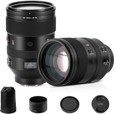 VILTROX 135mm F1.8 LAB Full Frame Autofocus FE Lenses per Sony E Mount Dual Floating Focus HyperVCM Motor Telephoto Prime Camera Lenses compatibile per Sony a7 a7C a7RIII a7RIV a7RV a9 a6400