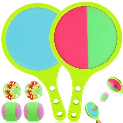 BSTDAYEVER Cattura Racchette Palline Set Racchettoni Giochi Spiaggia Toss