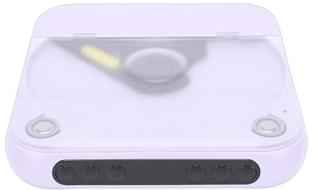 TIKATARER CD Player Portable Bluetooth, Rechargeable Desktop CD Player, Dual Stereo Speakers with 5 Play Modes & 3.5mm Headphone Jack, Ideal for Home Audio (Purple)