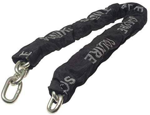 Henry Squire High Security G Hardened Alloy Steel Chain with Black Sleeve, 1200 mm (Length) x 10 mm Link (Diameter)