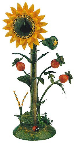Kleine Figuren & Miniaturen Blumeninsel Sonnenblume - 14cm - Hubrig Volkskunst