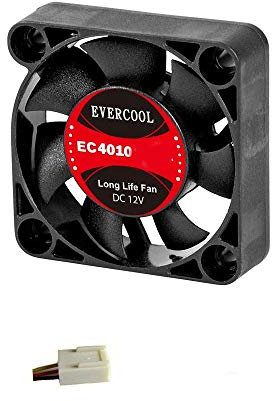 Evercool 40mm 4cm 40x10 3 Pin 5 Volt PC Case Fan (HH)
