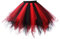 Honeystore Women's Short Vintage Ballet Bubble Puffy Tutu Petticoat Skirt Black and Red A520626120110