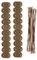 jarolift Befestigungskit für Sichtschutzmatten Sichtschutzzaun, Clips & Drahtschlaufen, Witterungsbeständig, Braun, 40er Pack