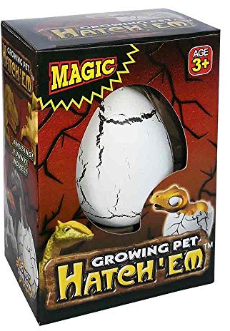 IID LTEX07B - Magisches Dinosaurier Ei mit wachsendem Dino im Inneren, ca. 6 cm groß, Dino schlüpft nach ca. 48 Stunden, als Geschenk, Give-Away, für Mottopartys und für Fans und Liebhaber