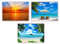 LYSCO 3 Stück XXL Poster 100 x 70cm - Sommer-Strand-Motive (Posterset) für Wohnzimmer