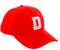 Morefaz Unisex Jungen Mädchen Mütze Baseball Cap ROT Hut Kinder Kappe Alphabet A-Z TM (D)