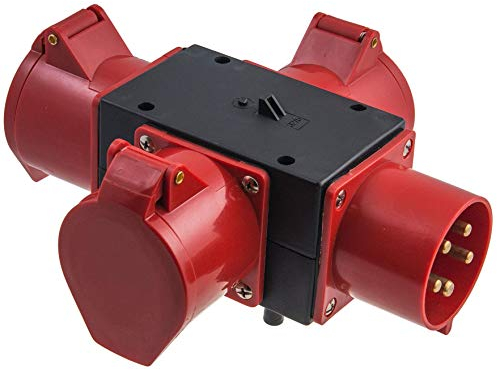 CEE Adapter 3 x 32A / 400 V Stromverteiler Baustromverteiler Verteiler