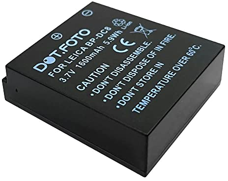 Dot.Foto BP-DC8, BP-DC8-E Premium 3.7v / 1600mAh Akku für Leica X1, X2, X Vario, X-E (Typ 102), X-U (Typ 113)