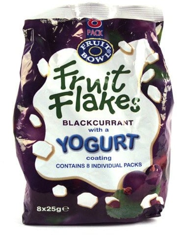 Fruit Bowl Yoghurt Flakes Blackcurrant 8 Pack 160g