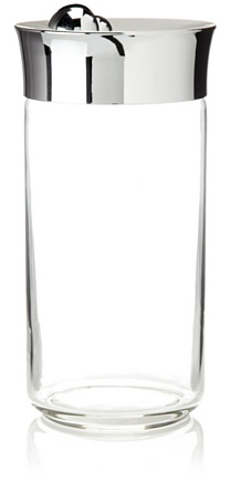 BUGATTI 22-155/15 Acqua Bocal Acier INOX/Porcelaine Blanc 11,5 x 11,5 x 23 cm