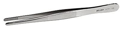 Bahco 5471 F-145 General Purpose Tweezers 145mm of Hardened Steel, Silver