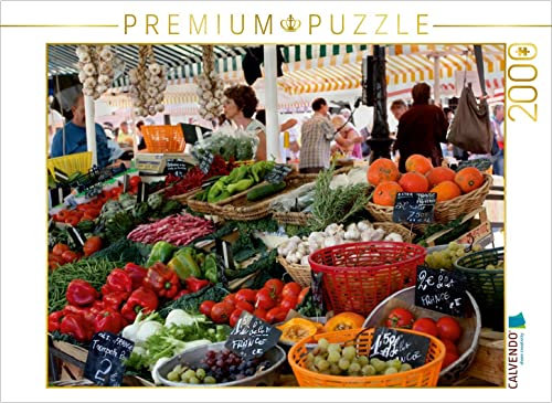 CALVENDO Puzzle Nizza auf dem Markt 2000 Teile Puzzle quer | Lege-Größe cm Foto-Puzzle für glückliche Stunden