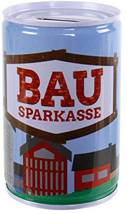 Roomando Spardose Bausparkasse Metall