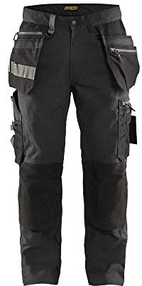 Blaklader 159013439899C58 Handwerker Arbeitshose mit Stretch, Dunkelgrau/Schwarz, Größe C58