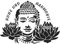 Ideen mit Herz Laser-Kunststoff-Schablone | DIN A4 | Perfekt geeignet für Textilgestaltung, Wandgestaltung, Fenster, Papier, Scrapbooking, Kinder, Basteln, DIY (Buddha 2)