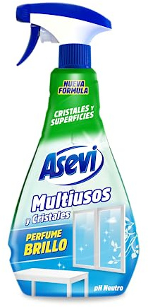 Asevi - Asevi Multi-Purpose Cleaner and Glass - Cleans and polishes without leaving a trace - Spray cleaner - 750 ml